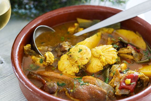 Guisat de peix, traditional fish stew from Ibiza